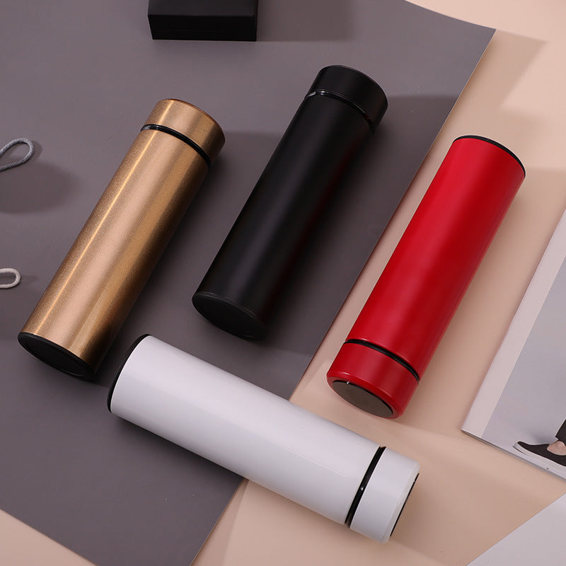 316 Stainless Steel Smart Insulated Water Bottle With Tea-Drink Separation For Men And Women